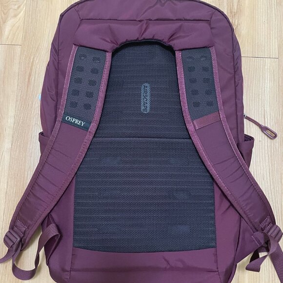 NWT Osprey Ozone Slim Laptop Backpack Bag Tote Burgundy MSRP $100 NEW main image 4